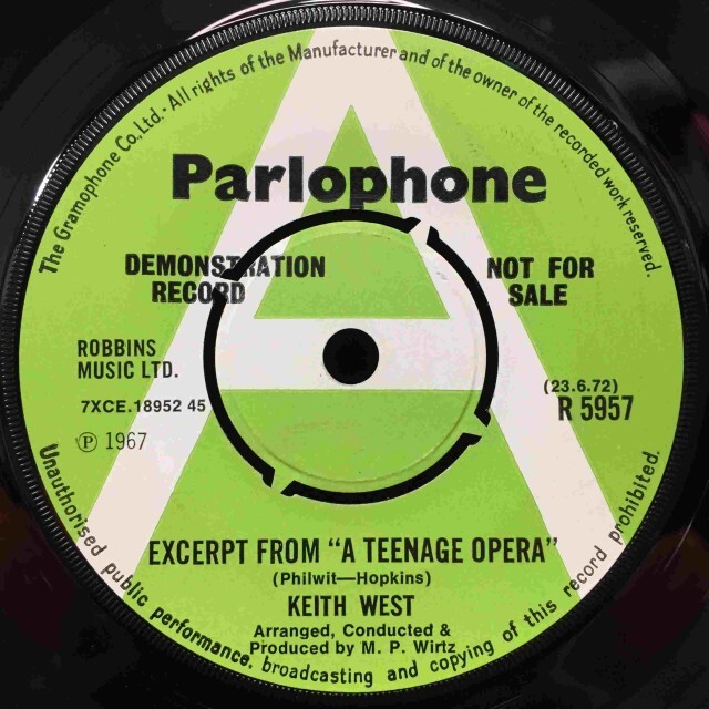 KEITH WEST / EXCERPTS FROM A TEENAGE OPERA