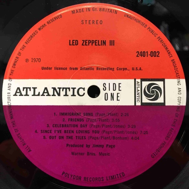 LED ZEPPELIN / LED ZEPPELIN Ⅲ 7