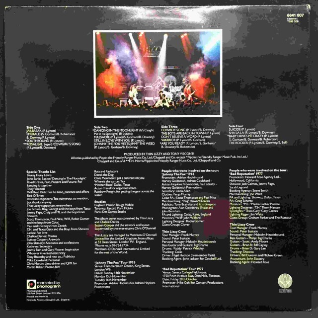 THIN LIZZY / LIVE & DANGEROUS 2