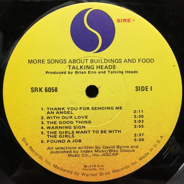 TALKING HEADS / MORE SONGS ABOUT BUILDINGS AND FOOD 7