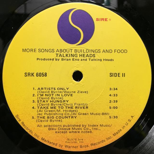 TALKING HEADS / MORE SONGS ABOUT BUILDINGS AND FOOD 8