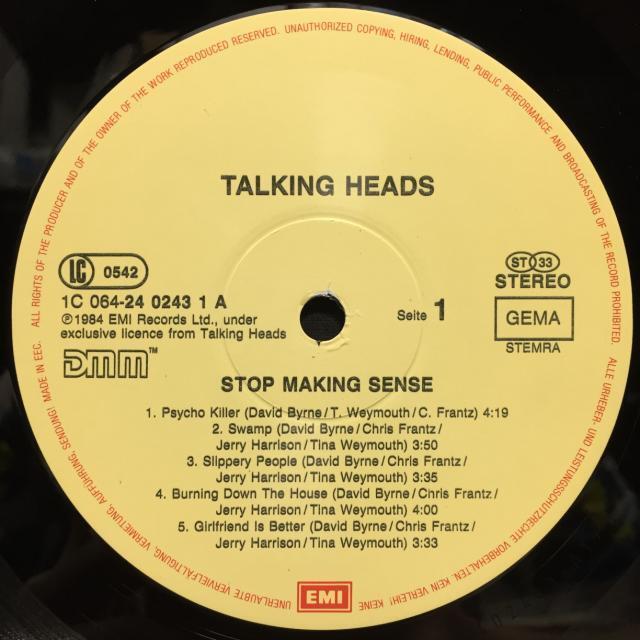 TALKING HEADS / STOP MAKING SENSE 7