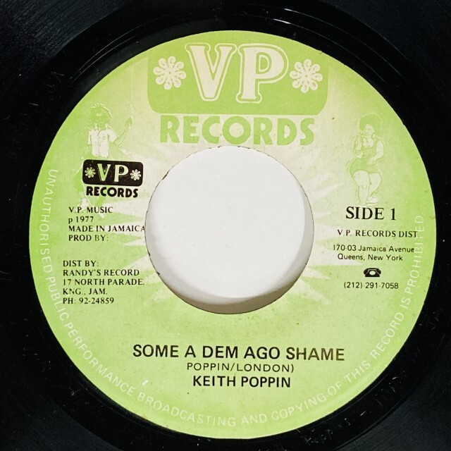 KEITH POPPIN / SOME A DEM AGO SHAME