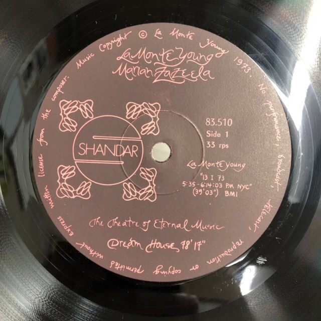 LA MONTE YOUNG / MARIAN ZAZEELA / DREAM HOUSE 78'17