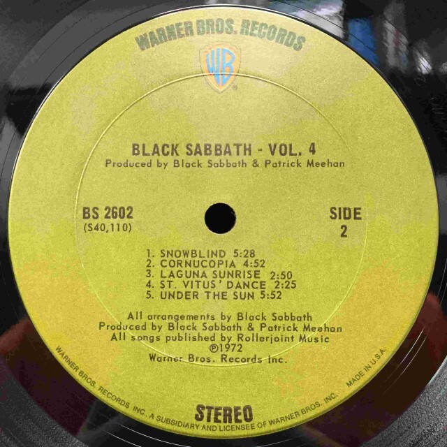 BLACK SABBATH / BLACK SABBATH VOL.4 8