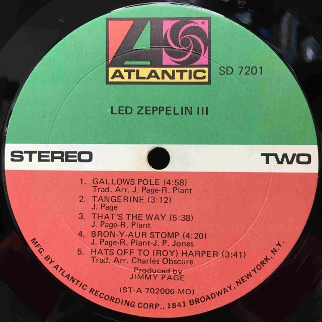 LED ZEPPELIN / LED ZEPPELIN III 8