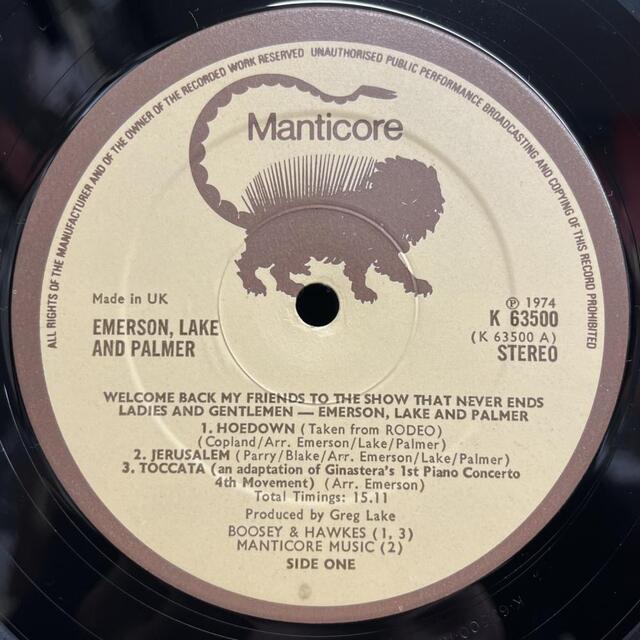 中古】2/5(土) 5F ～ELP～ '''UK KEY PROG.の雄''' オリジナル盤を一挙