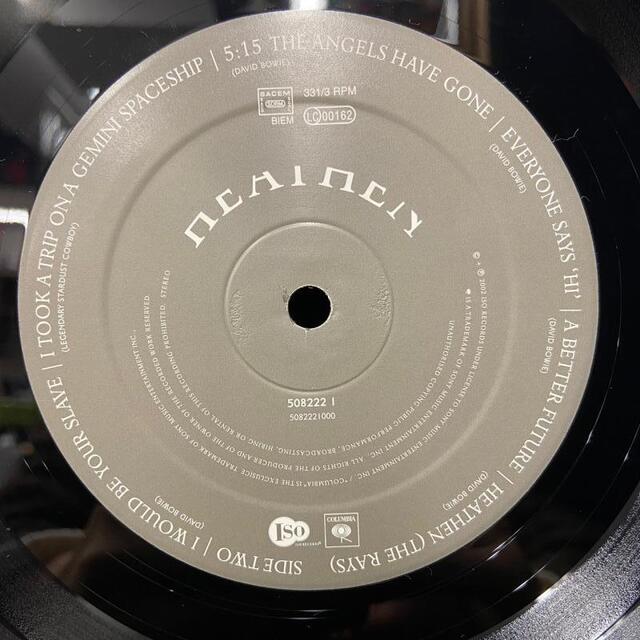 稀少USオリジナルClear限定BlackstarDavid Bowieレコード