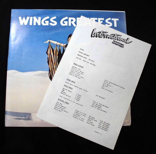 激レア ビートルズ ポール WINGS GREATEST ベスト テストプレス 【公式