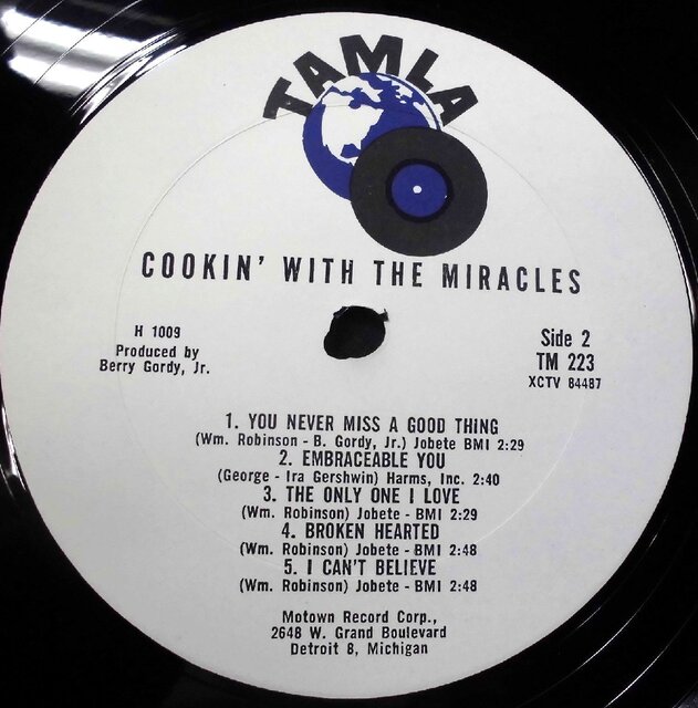 MIRACLES / COOKIN' WITH THE MIRACLES 8