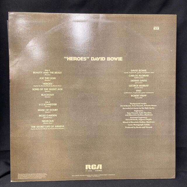 David Bowie - Heroes LP レコード UKオリジナル Yahoo!オークション -「david bowie heroes」(レコード) の落札相場